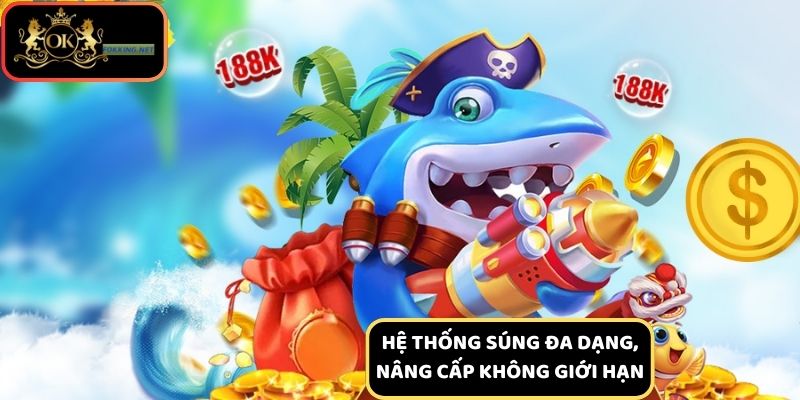 Người chơi có thể thoải mái lựa chọn nhiều loại súng khác nhau theo từng tính năng