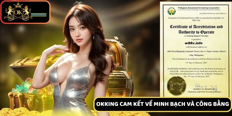 Nhà cái Ok king cam kết về minh bạch và công bằng